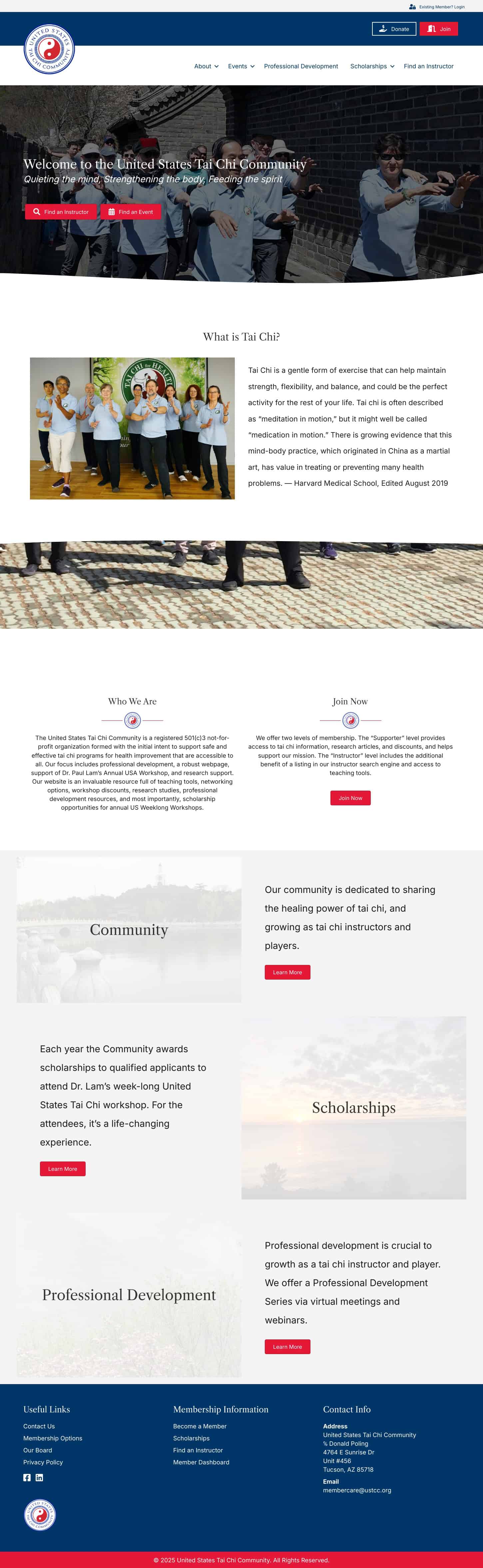 Tai Chi community group practicing slow movements outdoors for health and wellness.