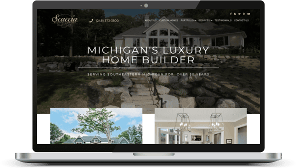 Luxury home builder specializing in custom high-end residential construction in Michigan.